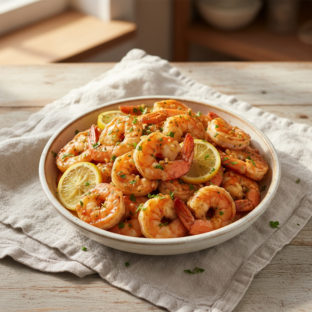Speedy Lemon Garlic Butter Shrimp