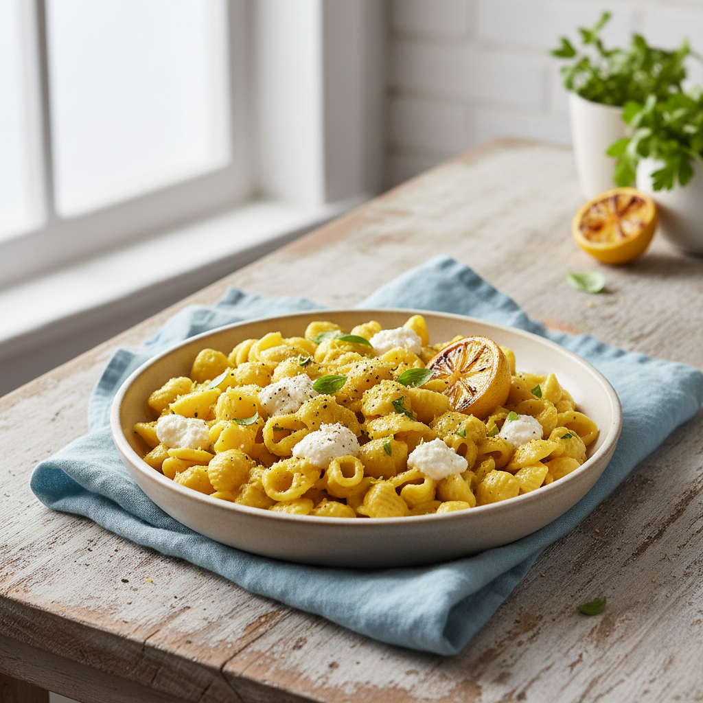 Speedy Lemon Ricotta Pasta