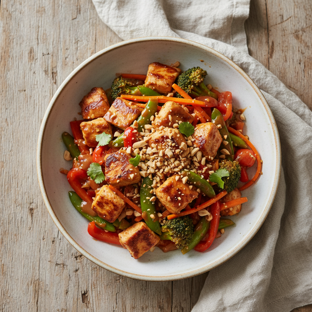 Speedy Peanut Butter Chicken Stir-Fry