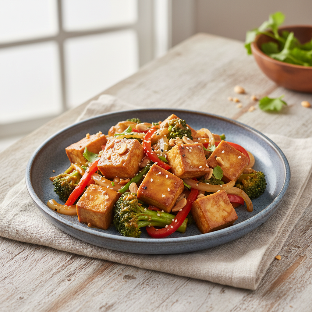 Speedy Peanut Butter Tofu Stir-Fry