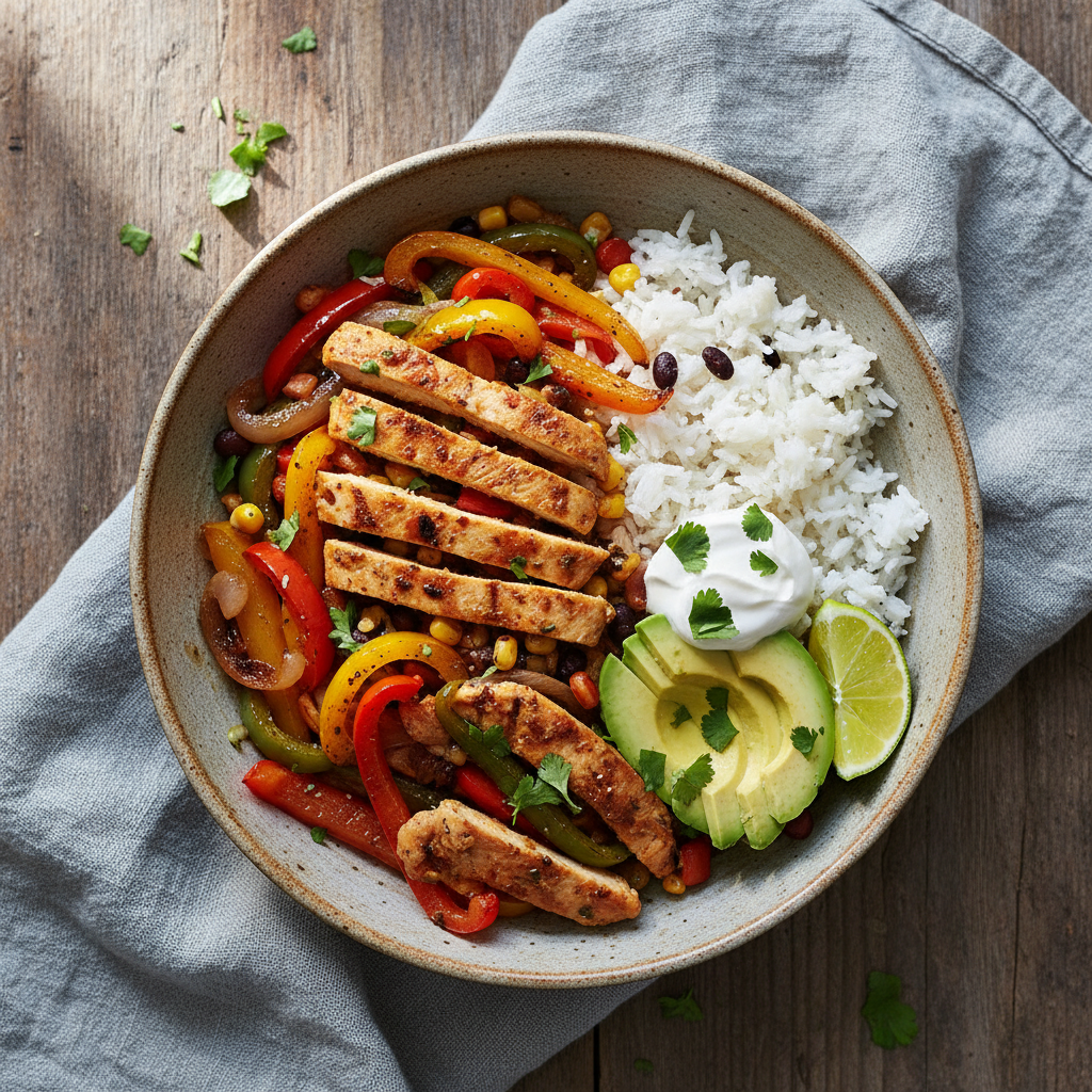 Speedy Skillet Chicken Fajita Bowls