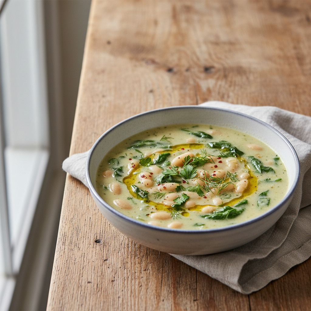 Speedy White Bean and Spinach Soup