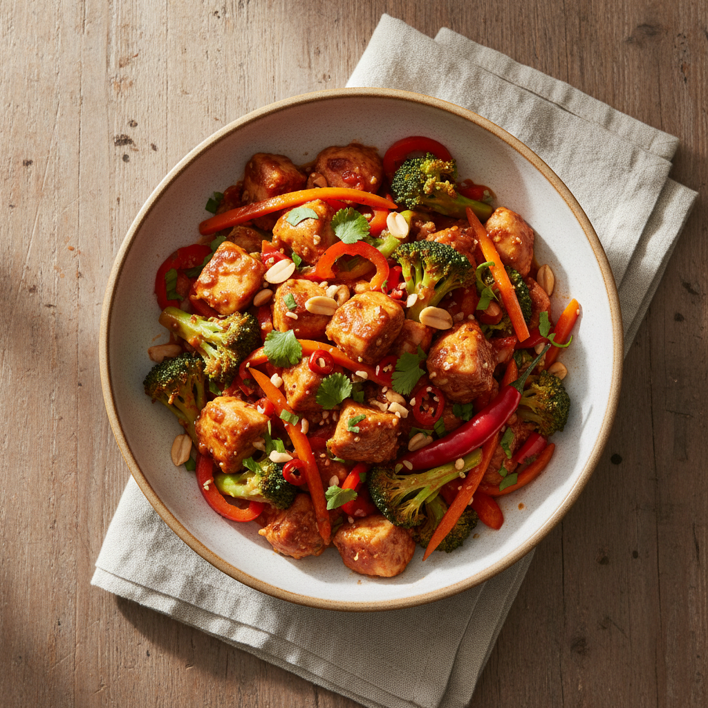 Spicy Peanut Chicken Stir-Fry