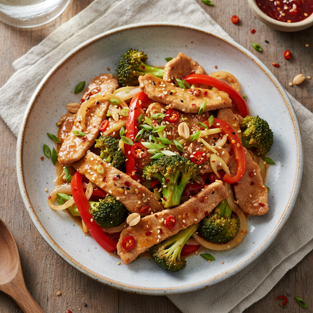 Sweet and Spicy Pork Stir-Fry