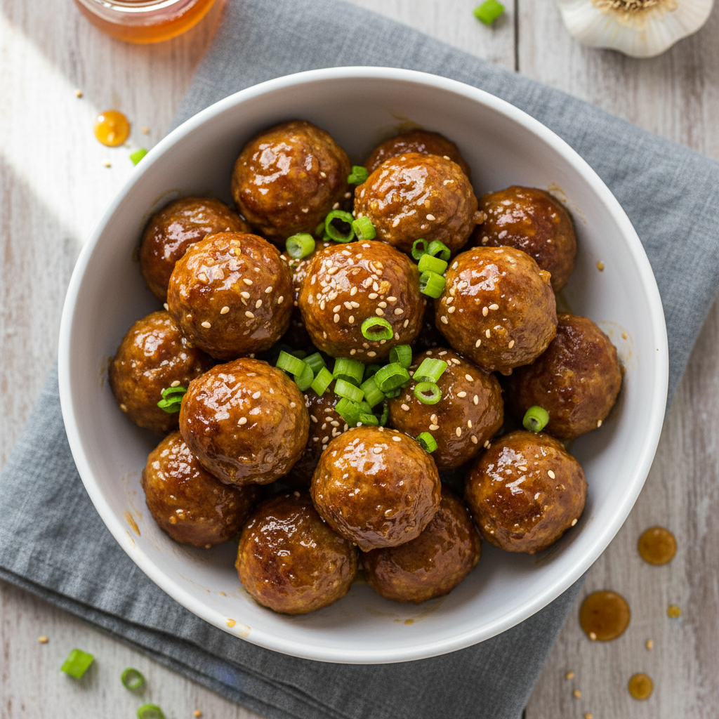 Weeknight Honey Garlic Meatballs