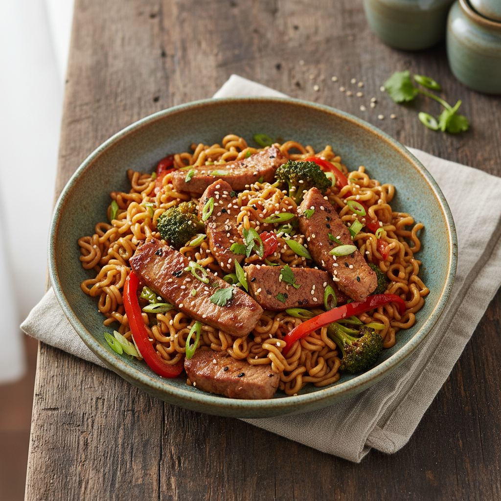 Weeknight Pork Noodle Stir-Fry
