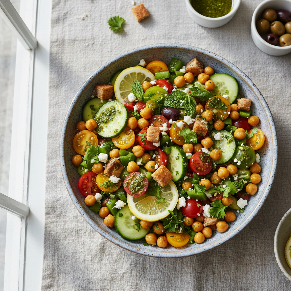 Zesty Mediterranean Chickpea Bowls