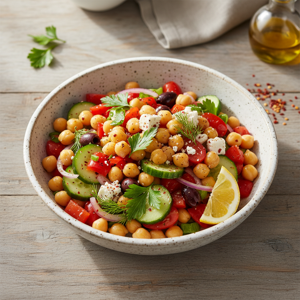 Zesty Mediterranean Chickpea Salad