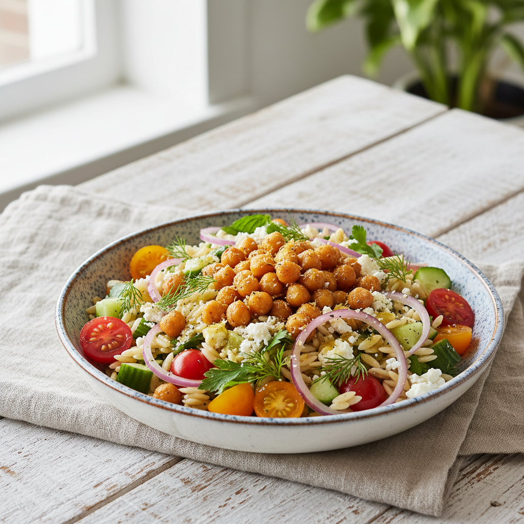 Zesty Mediterranean Orzo Salad