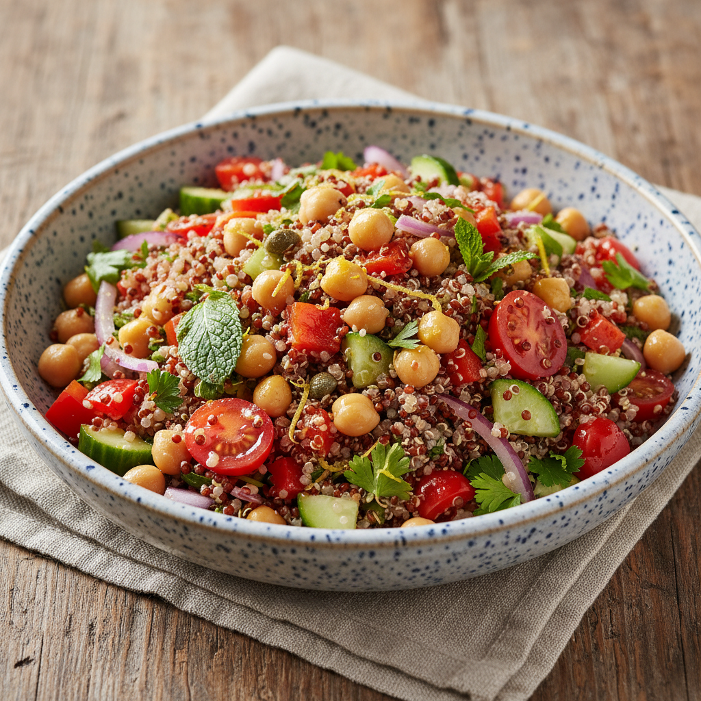 Zesty Quinoa Salad with Chickpeas